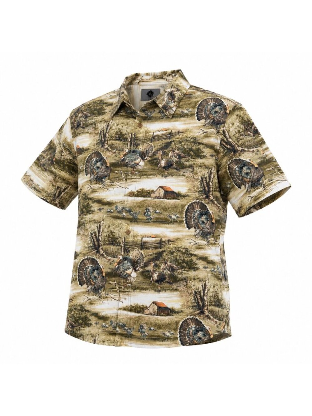 Legendary Whitetails Mens XXL Turkey Hunting Shirt SS Button Up Outdoor